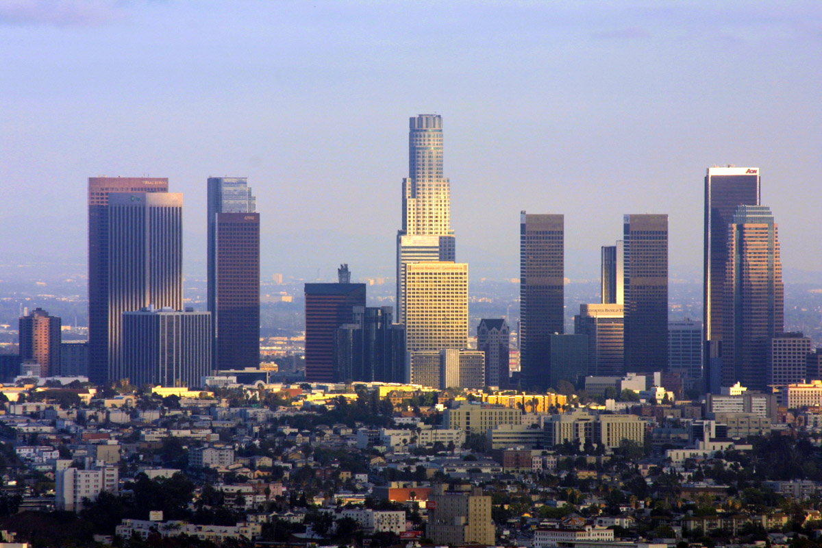 Header: Los Angeles skyline