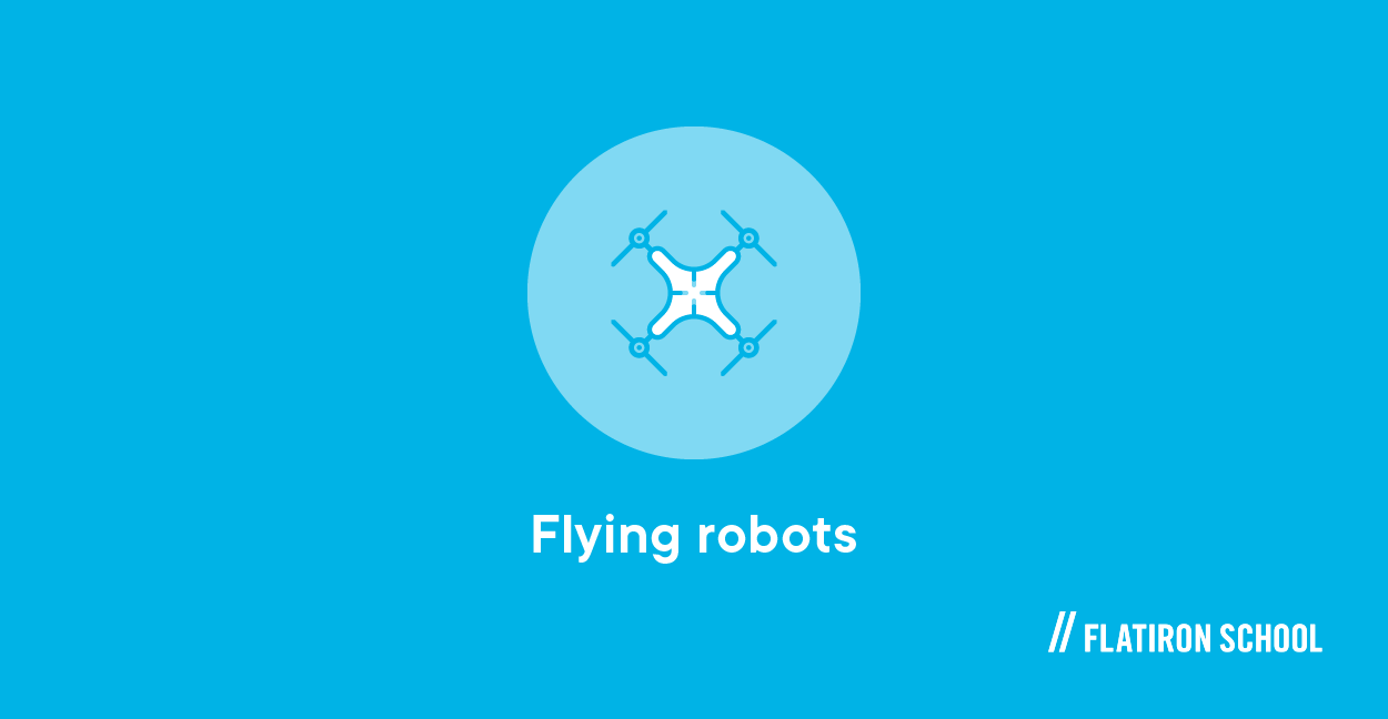 JavaScript Flying Robots