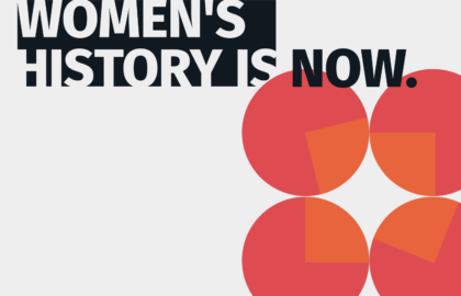 graphic of women's history in tech