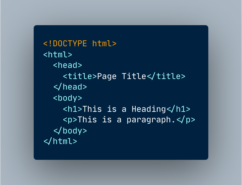 A basic HTML example