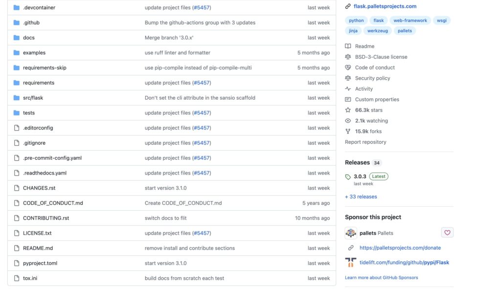 An image displaying the Flask Pallets Project Repository