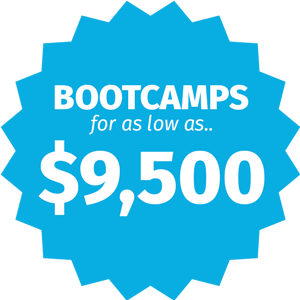 bootcamps for as low as $9,500